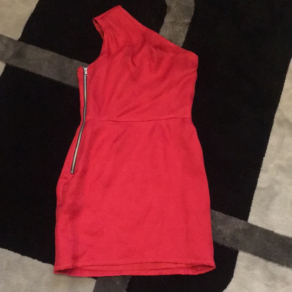 One shoulder sexy cocktail dress